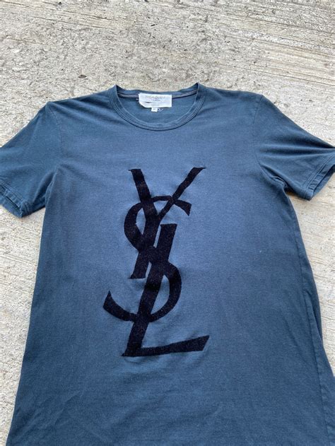 ysl logo t shirt replica|ysl graphic tees.